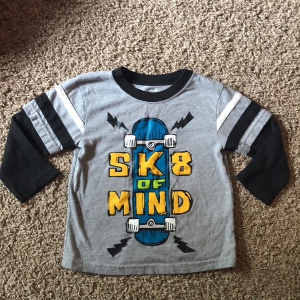 Garanimals Long Sleeve Black and Gray Shirt